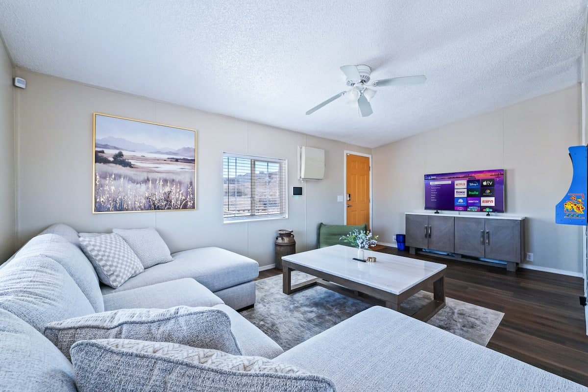 Living room with sofas and a coffee table